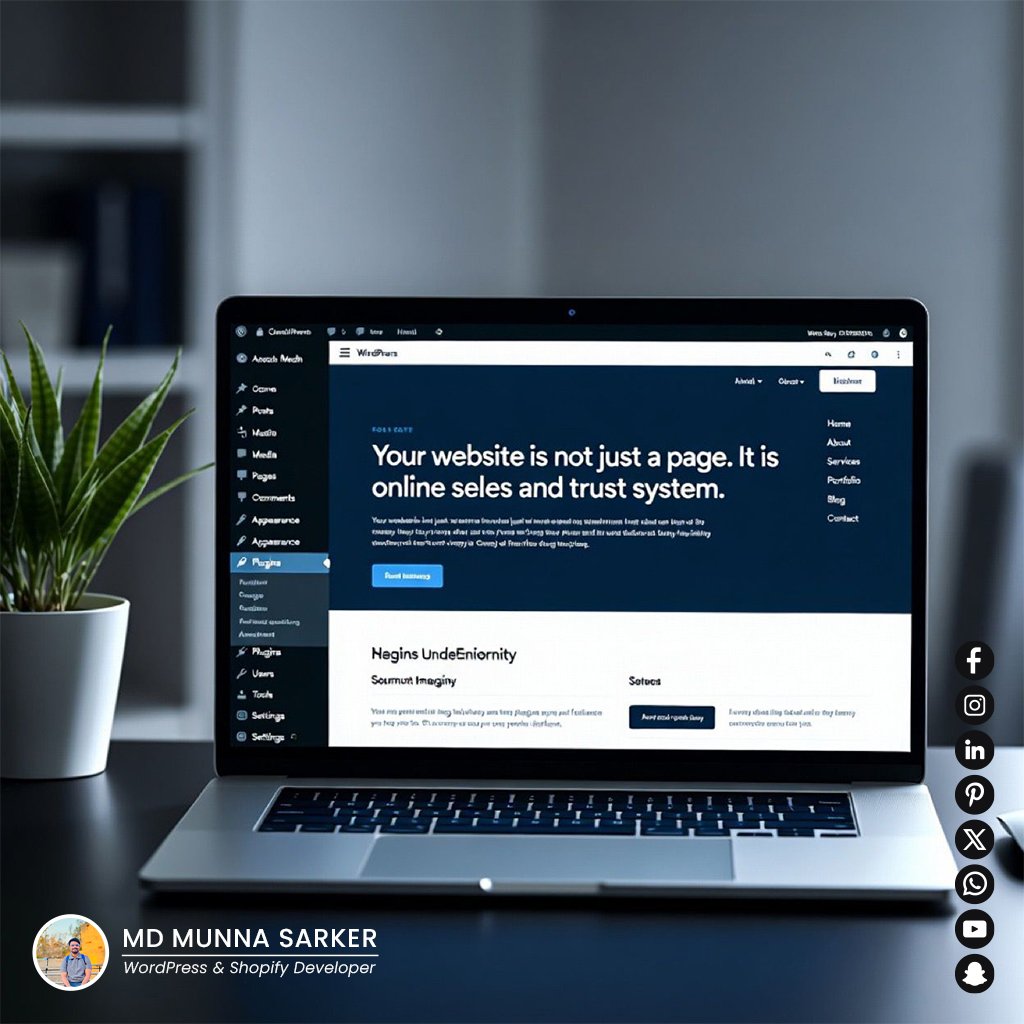 Your website is not just a page. It is your online sales and trust system.